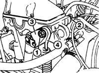3.4.5 Проверка и замена вспомогательного приводного ремня Mercedes-Benz W124
