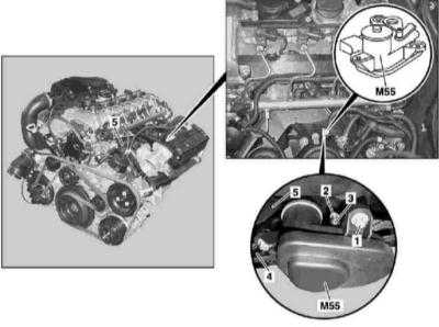 4.29 Снятие и установка электромотора отключения впускного порта (двигатель серии 612) Mercedes-Benz W163