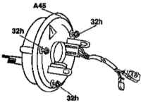 11.4.8 Снятие и установка контактного кабельного барабана рулевого колеса Mercedes-Benz W463