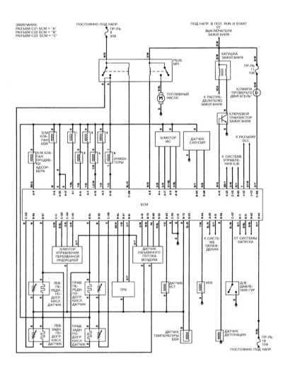 14.22.13 Система управления двигателем, модели Diamante 3.0 л SOHC 1994   - 1995 г.г. вып. Митсубиси Галант