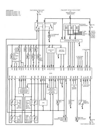 14.22.15 Система управления двигателем, модели Diamante 3.0 л DOHC 1994   - 1995 г.г. вып. Митсубиси Галант