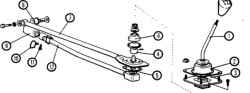 9.3 Механизм управления механической коробкой передач - снятие, установка и регулировка Митсубиси Кольт