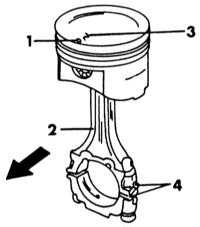 3.5 Поршни и шатуны Ниссан Primera