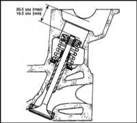 5.7  Очистка и осмотр головки цилиндров и клапанов Saab 9000