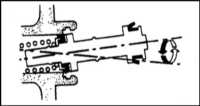 15.10 Снятие, капитальный ремонт и установка на место главного тормозного   цилиндра Saab 9000