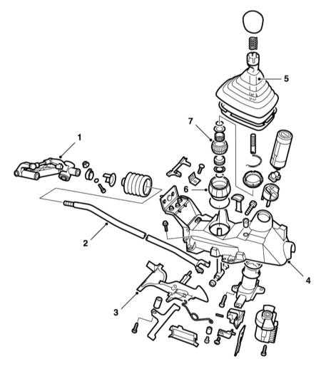 7.4 Регулировка, снятие и установка привода переключения передач и замка зажигания Saab 95