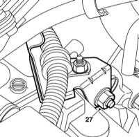 7.7 Снятие и установка РКПП дизельных двигателей V6 Saab 95