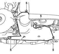 9.3.3 Снятие и установка промежуточного вала и его подшипника Saab 95