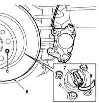 10.11 Снятие и установка компонентов вспомогательных систем (ABS/TC/ESP) Saab 95