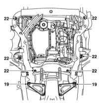 11.2.4 Замена подрамника дизельных моделей Saab 95