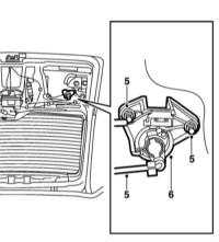 12.1.12 Снятие, разборка, сборка и установка двери задка и её компонентов Saab 95