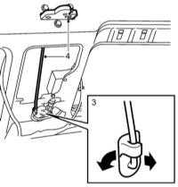 12.1.13 Снятие и установка крышки багажника и её компонентов Saab 95