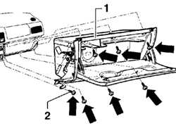 13.21 Снятие и установка вещевого ящика Volkswagen Golf IV