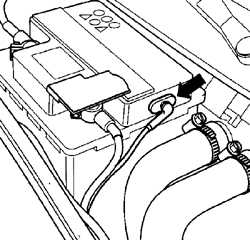 14.5.5 Установка аккумулятора Volkswagen Golf IV